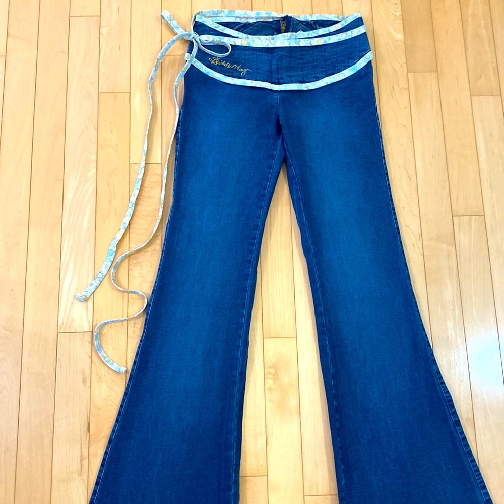 NWOT Y2K ♥️ Women's Blue Flare Jeans - Picture 5 of 6
